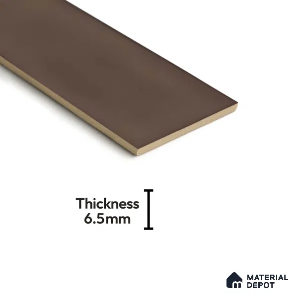 Subway Wall Tile TL 04826 T Encanto Shade 1 Tawny Umber 12 x 3 inch Ceramic Glossy Finish - 6.5 mm | Suitable for Highlighter Walls, Foyer, Bathroom, Kitchen Wall & Backsplashes