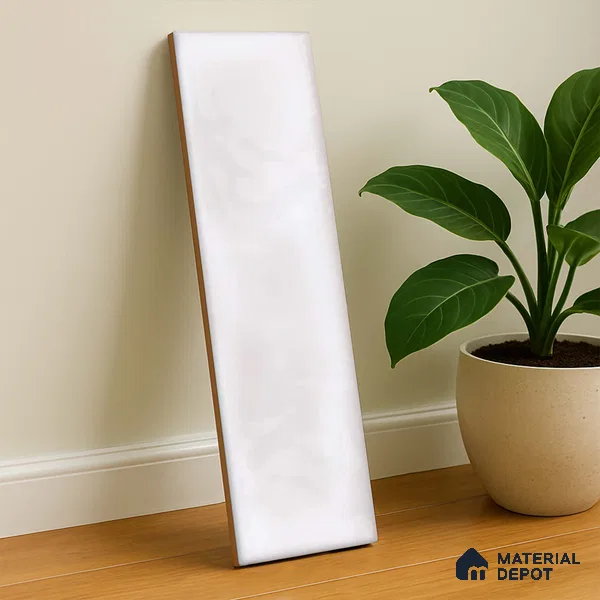 Subway Wall Tile TL 04826 U Encanto Shade 2 Oxford Light 12 x 3 inch Ceramic Glossy Finish - 6.5 mm | Suitable for Highlighter Walls, Foyer, Bathroom, Kitchen Wall & Backsplashes (Sample)
