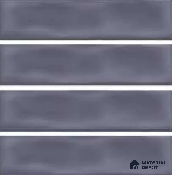 Subway Wall Tile TL 04826 V Encanto Shade 2 Black Abyss 12 x 3 inch Ceramic Glossy Finish - 6.5 mm | Suitable for Highlighter Walls, Foyer, Bathroom, Kitchen Wall & Backsplashes (Sample)