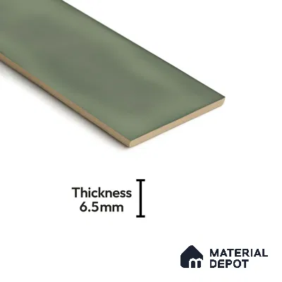 Subway Wall Tile TL 04826 W Encanto Shade 1 Emerald Isle 12 x 3 inch Ceramic Glossy Finish - 6.5 mm | Suitable for Highlighter Walls, Foyer, Bathroom, Kitchen Wall & Backsplashes