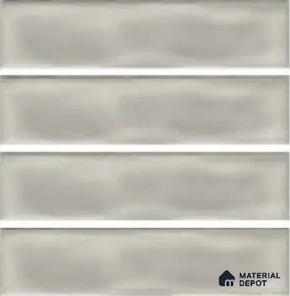 Subway Wall Tile TL 04826 X Encanto Shade 2 Glam Silver 12 x 3 inch Ceramic Glossy Finish - 6.5 mm | Suitable for Highlighter Walls, Foyer, Bathroom, Kitchen Wall & Backsplashes