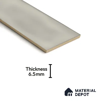 Subway Wall Tile TL 04826 X Encanto Shade 2 Glam Silver 12 x 3 inch Ceramic Glossy Finish - 6.5 mm | Suitable for Highlighter Walls, Foyer, Bathroom, Kitchen Wall & Backsplashes