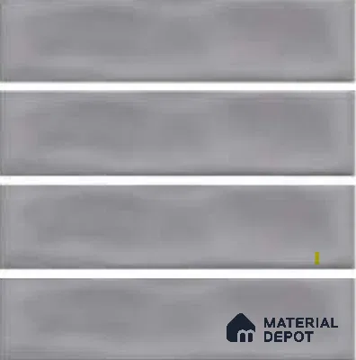 Subway Wall Tile TL 04826 Y Encanto Shade 3 Stormy Grey 12 x 3 inch Ceramic Glossy Finish - 6.5 mm | Suitable for Highlighter Walls, Foyer, Bathroom, Kitchen Wall & Backsplashes (Sample)
