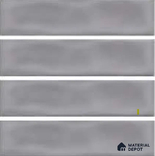 Subway Wall Tile TL 04826 Y Encanto Shade 3 Stormy Grey 12 x 3 inch Ceramic Glossy Finish - 6.5 mm | Suitable for Highlighter Walls, Foyer, Bathroom, Kitchen Wall & Backsplashes (Sample)
