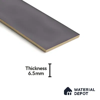 Subway Wall Tile TL 04826 Y Encanto Shade 3 Stormy Grey 12 x 3 inch Ceramic Glossy Finish - 6.5 mm | Suitable for Highlighter Walls, Foyer, Bathroom, Kitchen Wall & Backsplashes (Sample)