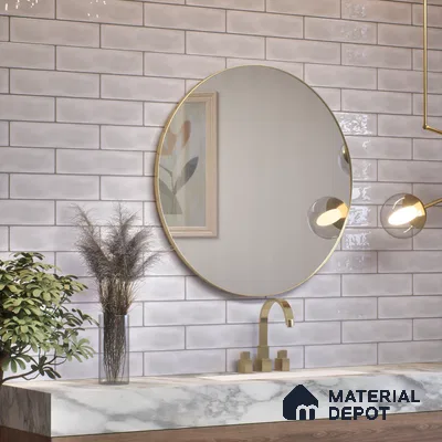 Subway Wall Tile TL 04826 Z Encanto Shade 4 Dove Knight 12 x 3 inch Ceramic Glossy Finish - 6.5 mm | Suitable for Highlighter Walls, Foyer, Bathroom, Kitchen Wall & Backsplashes (Sample)