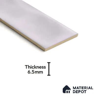 Subway Wall Tile TL 04826 Z Encanto Shade 4 Dove Knight 12 x 3 inch Ceramic Glossy Finish - 6.5 mm | Suitable for Highlighter Walls, Foyer, Bathroom, Kitchen Wall & Backsplashes (Sample)