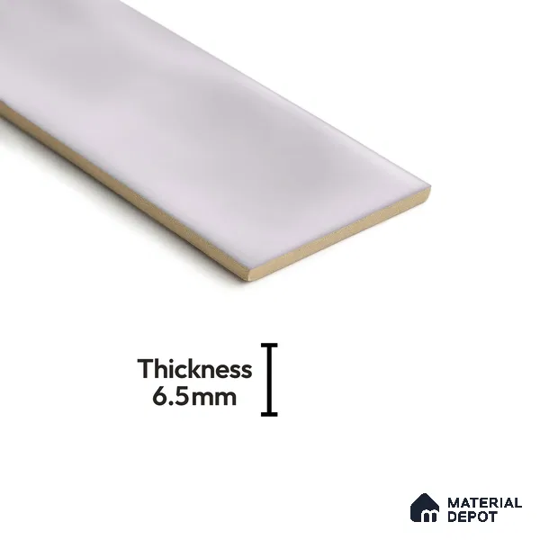 Subway Wall Tile TL 04826 Z Encanto Shade 4 Dove Knight 12 x 3 inch Ceramic Glossy Finish - 6.5 mm | Suitable for Highlighter Walls, Foyer, Bathroom, Kitchen Wall & Backsplashes (Sample)