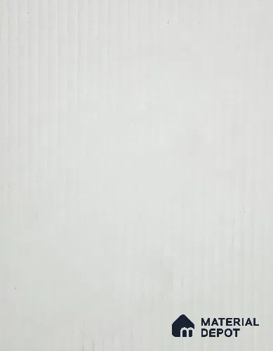 Fluted White Fluted Solid Color LM 22607 8 ft x 4 ft Texture Finish Decorative Laminate - 1 mm | Suitable for TV Unit,Wardrobe, Kitchen Cabinets