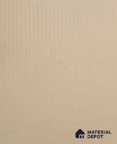 Light Beige Fluted Solid Color LM 22604 8 ft x 4 ft Texture Finish Decorative Laminate - 1 mm | Suitable for TV Unit,Wardrobe, Kitchen Cabinets