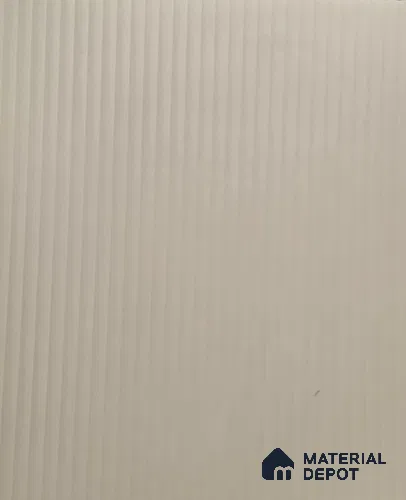 Light Grey Fluted Solid Color LM 22611 8 ft x 4 ft Texture Finish Decorative Laminate - 1 mm | Suitable for TV Unit,Wardrobe, Kitchen Cabinets