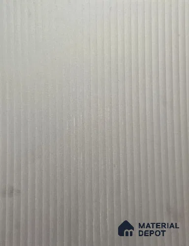 Light Grey Fluted Solid Color LM 22602 8 ft x 4 ft Texture Finish Decorative Laminate - 1 mm | Suitable for TV Unit,Wardrobe, Kitchen Cabinets