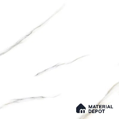 Budget Friendly Marble Floor & Wall Tile Value For Money TL 05601 Statuario Pacific 4 ft x 2 ft - Vitrified Glossy Finish -9 mm | 3 Random Design | Suitable for Living Room, Bedroom & Bathroom