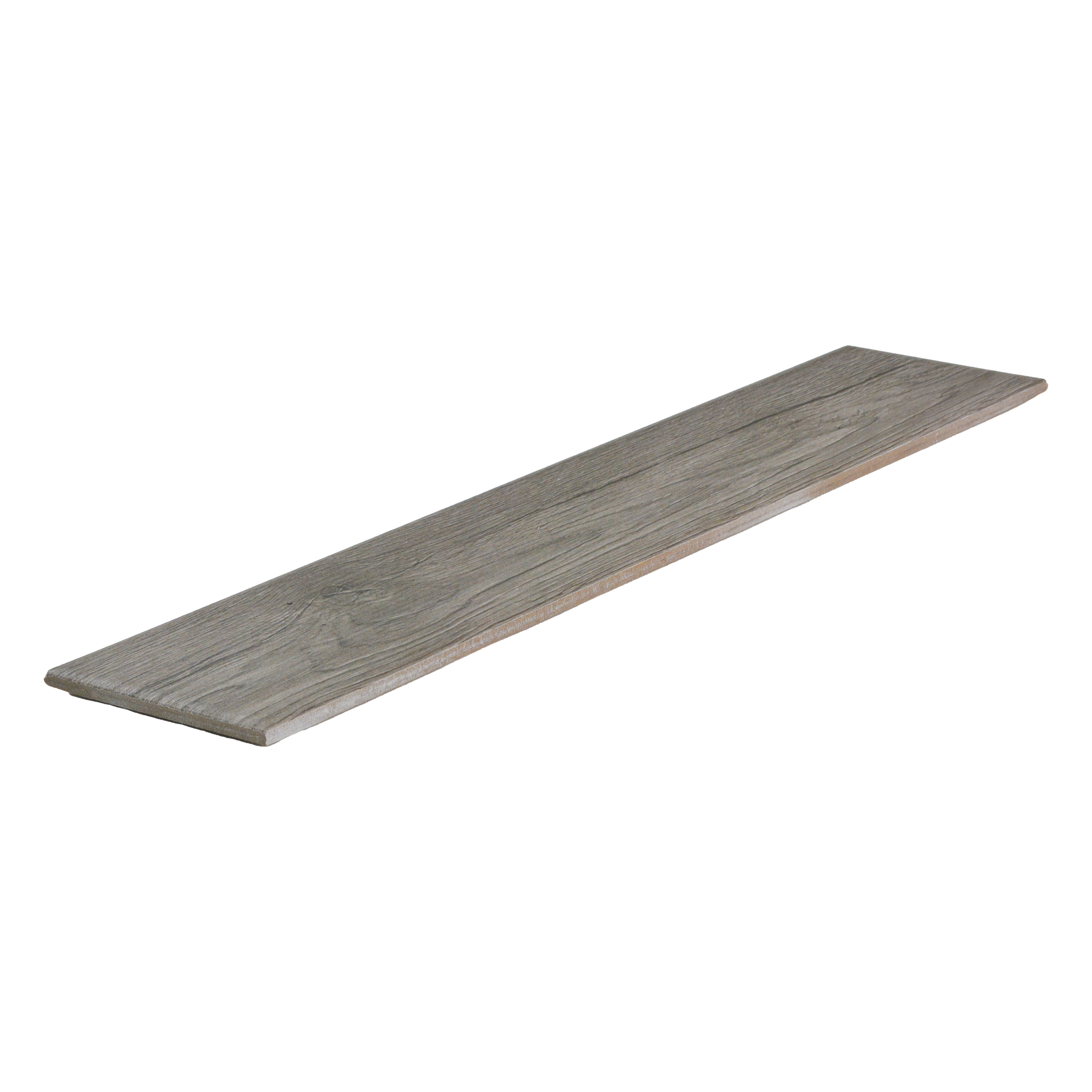 Subway Wall & Floor Tile TL 05233 P Edge Craft Dark Oak Chevron Edge 18 x 3 inch (450x80 mm) Vitrified Matte Finish - 8 mm | Random Design | Suitable for Accent / Feature Walls, Bathroom, Kitchen Wall & Backsplashes (Sample)