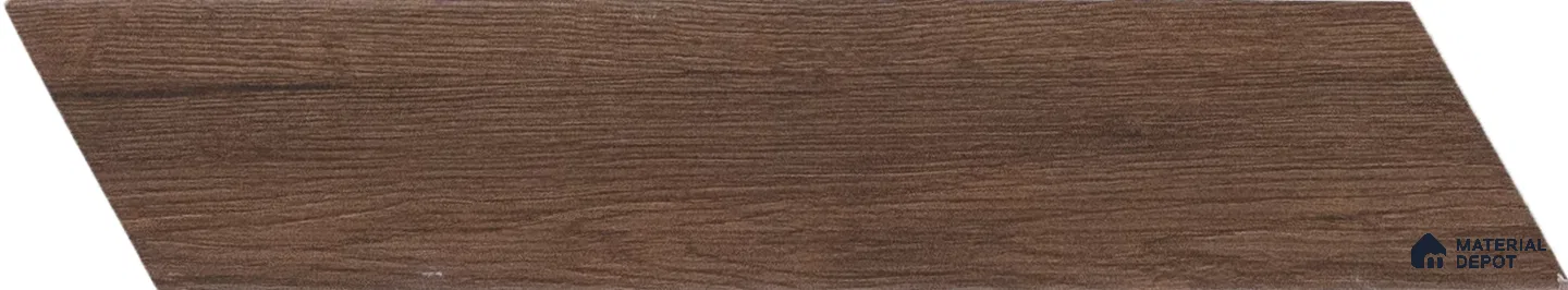 Subway Wall & Floor Tile TL 05233 R Edge Craft Thunder Tan Chevron Edge 18 x 3 inch (450x80 mm) Vitrified Matte Finish - 8 mm | Random Design | Suitable for Accent / Feature Walls, Bathroom, Kitchen Wall & Backsplashes
