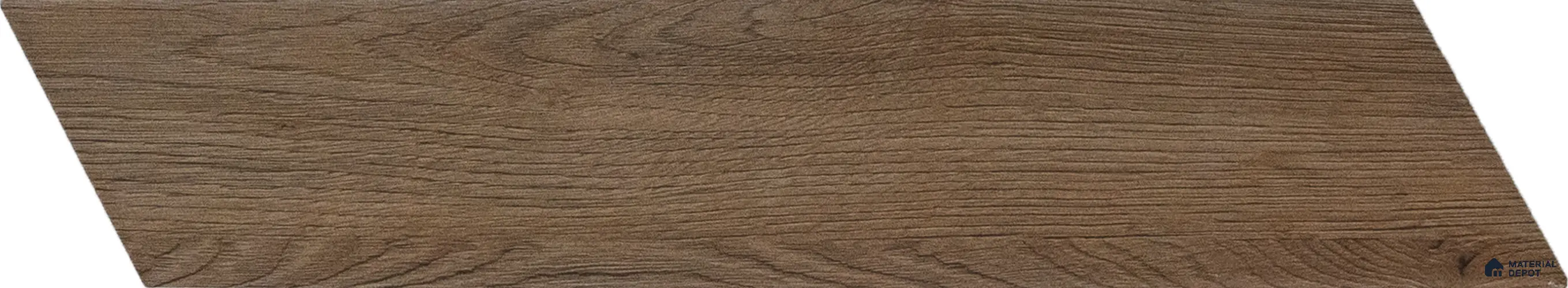 Subway Wall & Floor Tile TL 05233 S Edge Craft Thunder Taupe Chevron Edge 18 x 3 inch (450x80 mm) Vitrified Matte Finish - 8 mm | Random Design | Suitable for Accent / Feature Walls, Bathroom, Kitchen Wall & Backsplashes