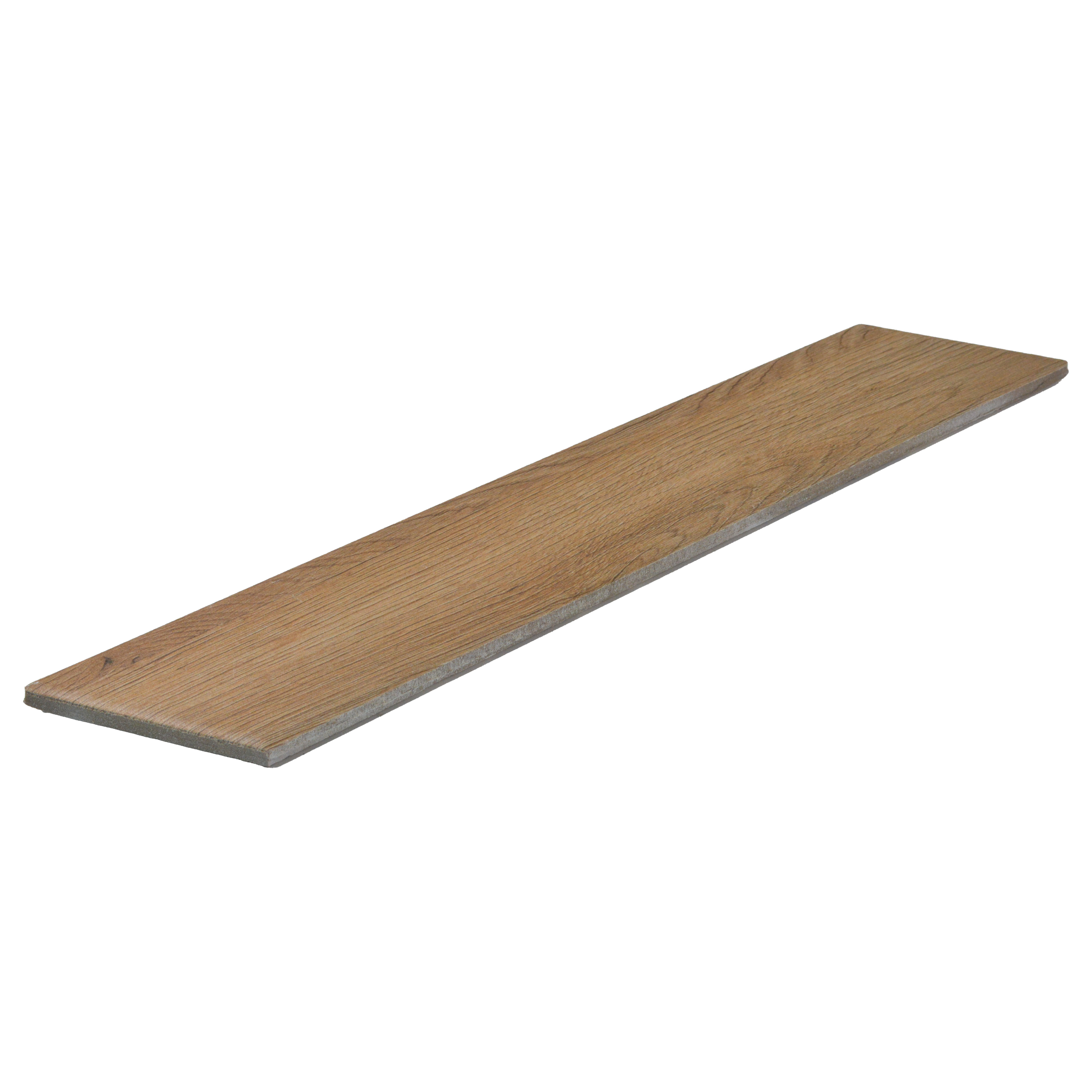Subway Wall & Floor Tile TL 05233 S Edge Craft Thunder Taupe Chevron Edge 18 x 3 inch (450x80 mm) Vitrified Matte Finish - 8 mm | Random Design | Suitable for Accent / Feature Walls, Bathroom, Kitchen Wall & Backsplashes (Sample)