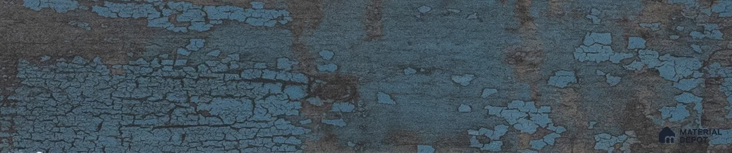 Subway Metallic Wall & Floor Tile TL 05233 K Edge Craft Trench Turquoise Square Edge 20 x 4 inch Vitrified Matte Finish - 8 mm | 48 Random Faces | Suitable for Accent / Feature Walls, Bathroom, Kitchen Wall & Backsplashes (Sample)