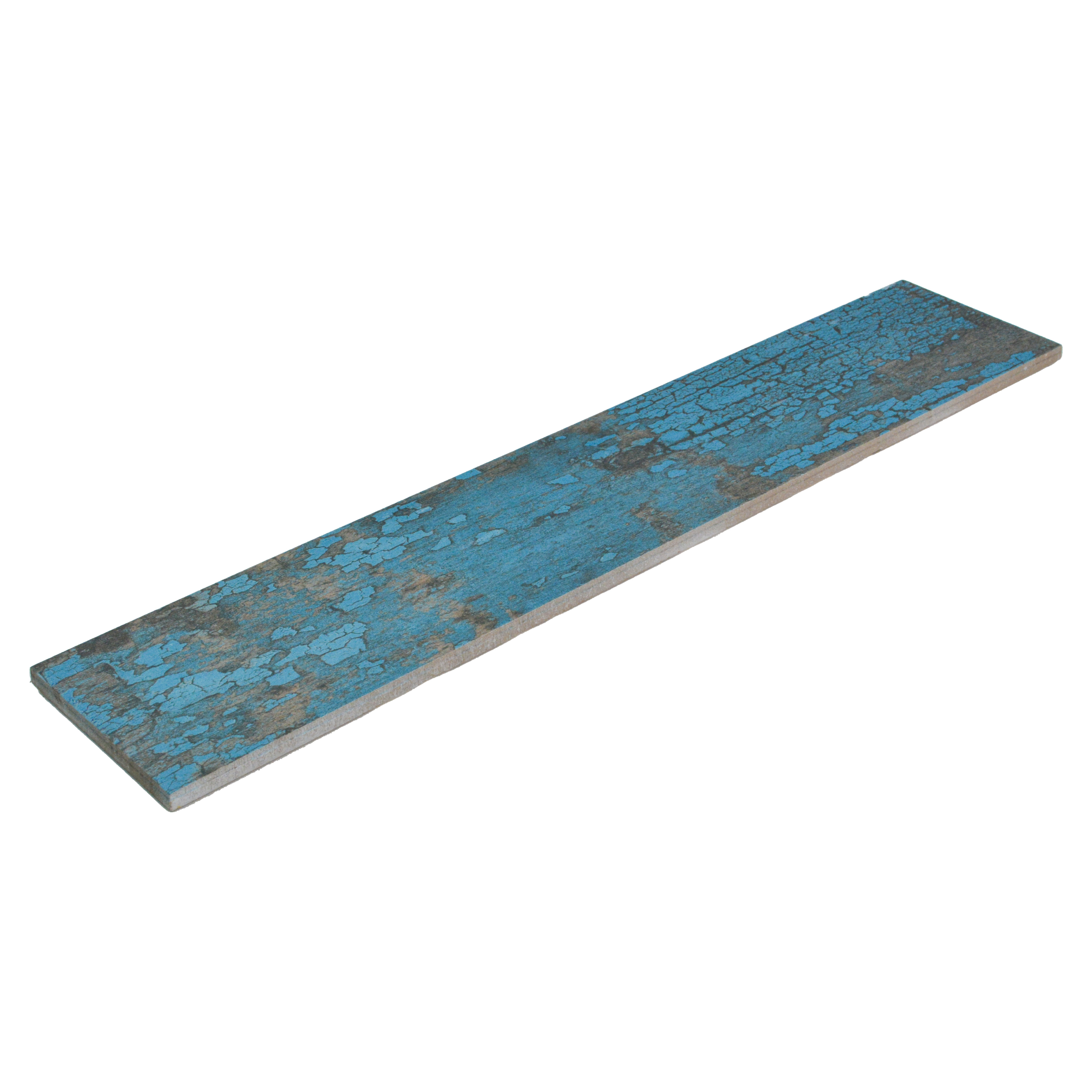 Subway Metallic Wall & Floor Tile TL 05233 K Edge Craft Trench Turquoise Square Edge 20 x 4 inch Vitrified Matte Finish - 8 mm | 48 Random Faces | Suitable for Accent / Feature Walls, Bathroom, Kitchen Wall & Backsplashes (Sample)