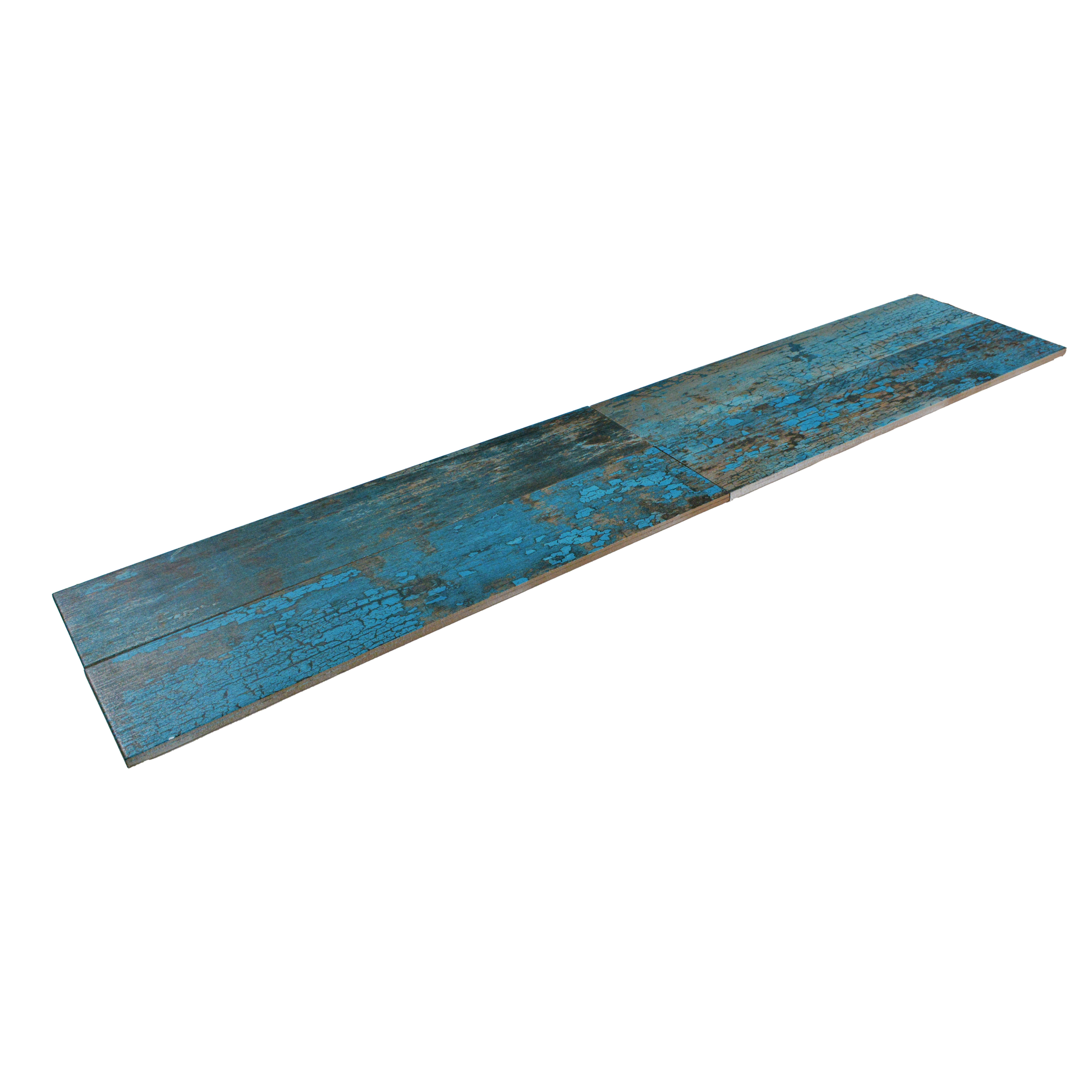 Subway Metallic Wall & Floor Tile TL 05233 K Edge Craft Trench Turquoise Square Edge 20 x 4 inch Vitrified Matte Finish - 8 mm | 48 Random Faces | Suitable for Accent / Feature Walls, Bathroom, Kitchen Wall & Backsplashes (Sample)