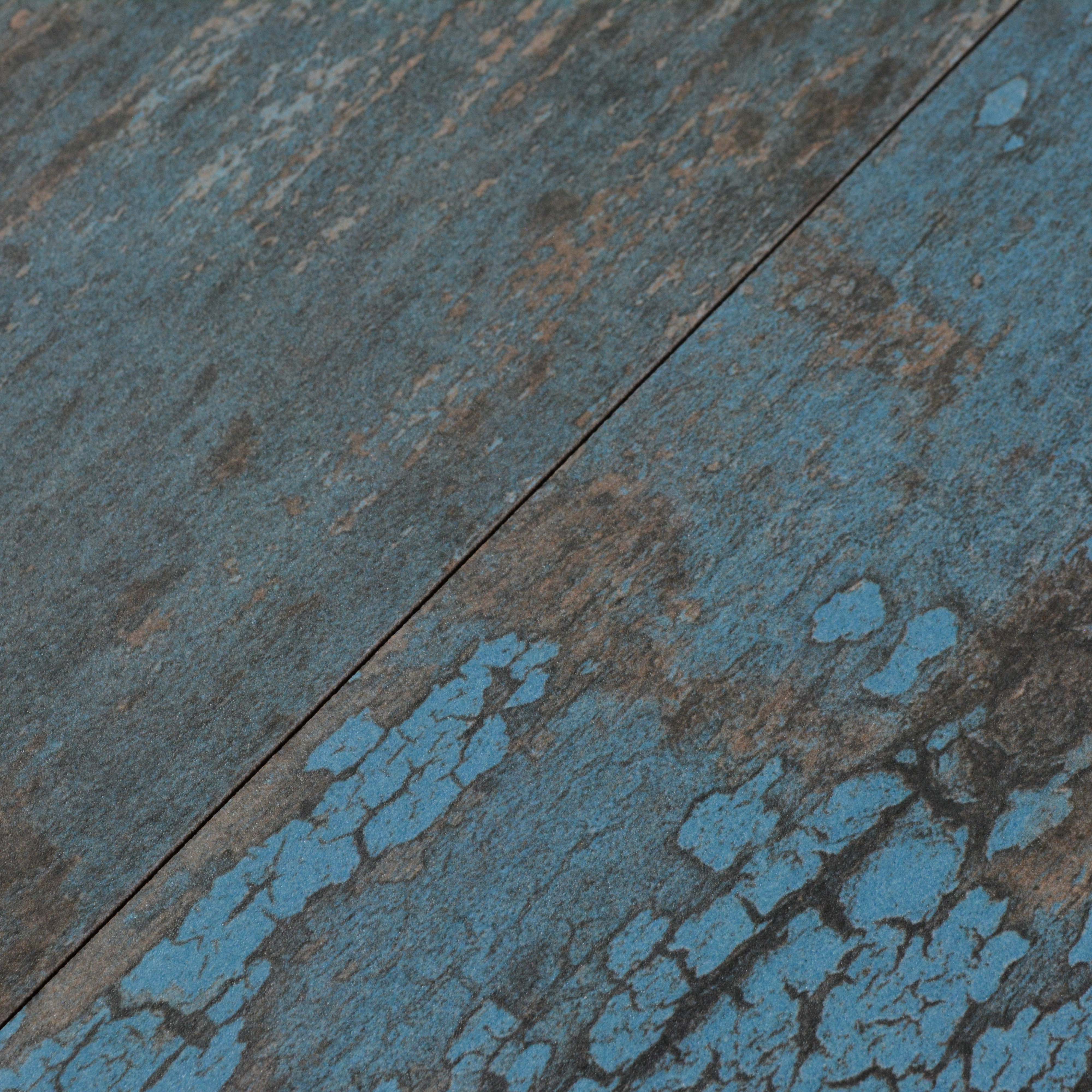 Subway Metallic Wall & Floor Tile TL 05233 K Edge Craft Trench Turquoise Square Edge 20 x 4 inch Vitrified Matte Finish - 8 mm | 48 Random Faces | Suitable for Accent / Feature Walls, Bathroom, Kitchen Wall & Backsplashes (Sample)