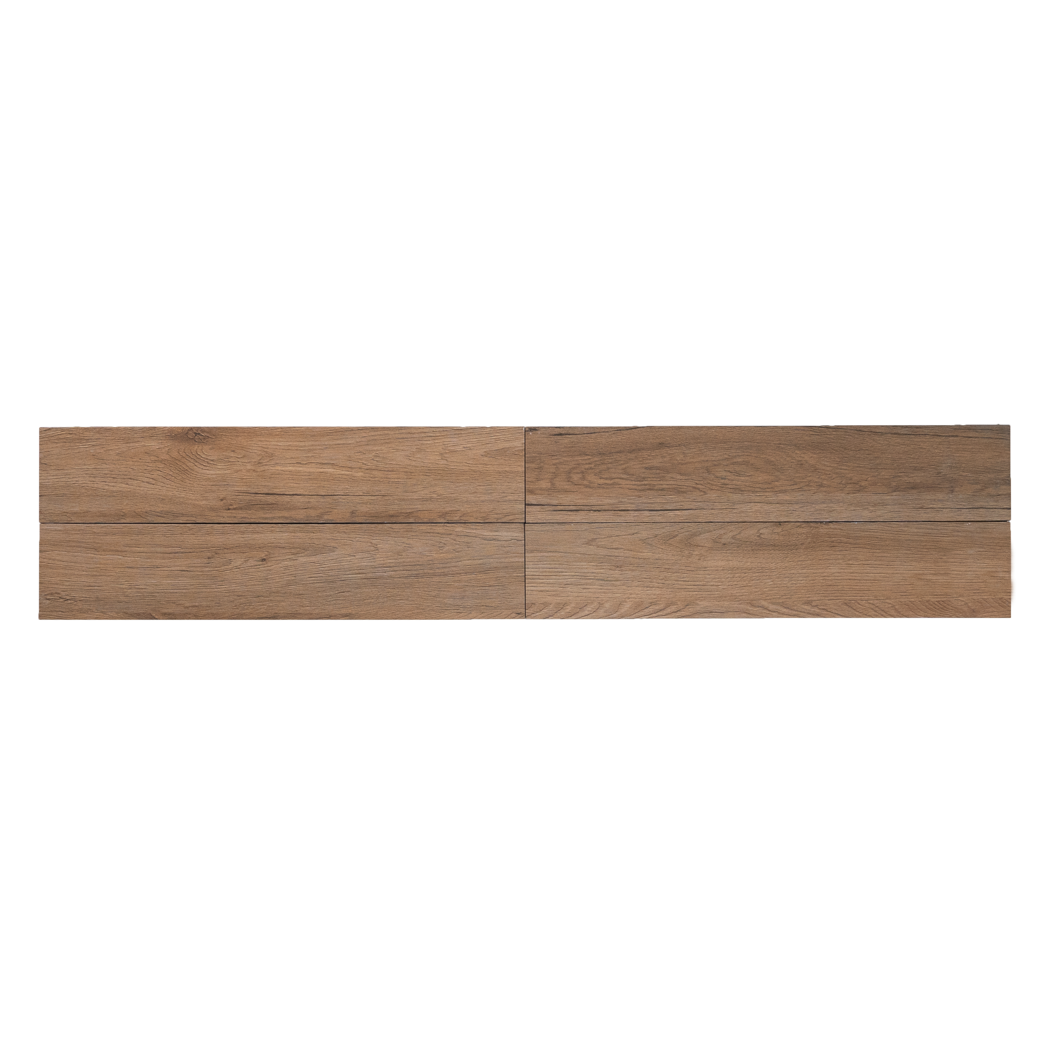 Subway Wooden Wall & Floor Tile TL 05233 I Edge Craft Thunder Taupe Square Edge 20 x 4 inch Vitrified Matte Finish - 8 mm | Random Design | Suitable for Accent / Feature Walls, Bathroom, Kitchen Wall & Backsplashes