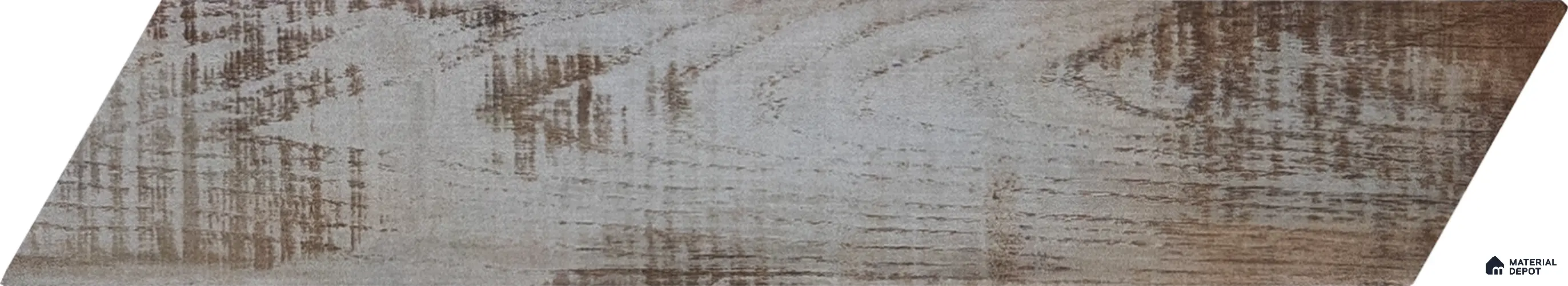 Subway Wooden Wall & Floor Tile TL 05233 D Edge Craft Serpent Swiss Chevron Edge 18 x 3 inch (450x80 mm) Vitrified Matte Finish - 8 mm | 50 Random Faces | Suitable for Accent / Feature Walls, Bathroom, Kitchen Wall & Backsplashes