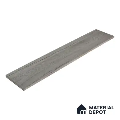 Subway Wooden Wall & Floor Tile TL 05233 F Edge Craft Dark Oak Square Edge 20 x 4 inch Vitrified Matte Finish - 8 mm | Random Design | Suitable for Accent / Feature Walls, Bathroom, Kitchen Wall & Backsplashes