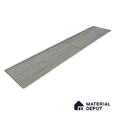 Subway Wooden Wall & Floor Tile TL 05233 F Edge Craft Dark Oak Square Edge 20 x 4 inch Vitrified Matte Finish - 8 mm | Random Design | Suitable for Accent / Feature Walls, Bathroom, Kitchen Wall & Backsplashes