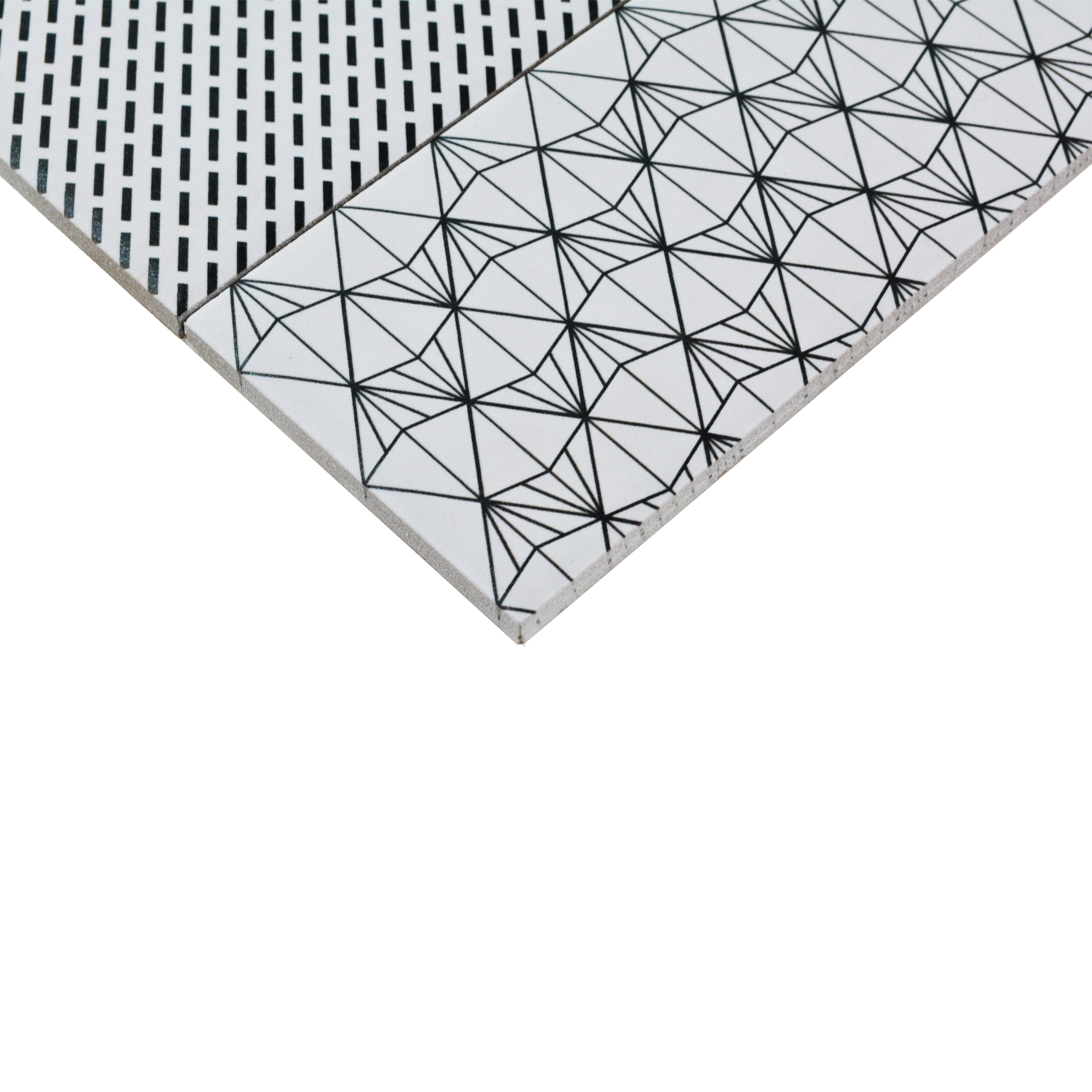 Subway Wall & Floor Tile TL 05276 Chequered Chinorie 20 x 4 inch Vitrified Matte Finish - 8 mm | 8 Random Faces | Suitable for Accent / Feature Walls, Bathroom, Kitchen Wall & Backsplashes (Sample)
