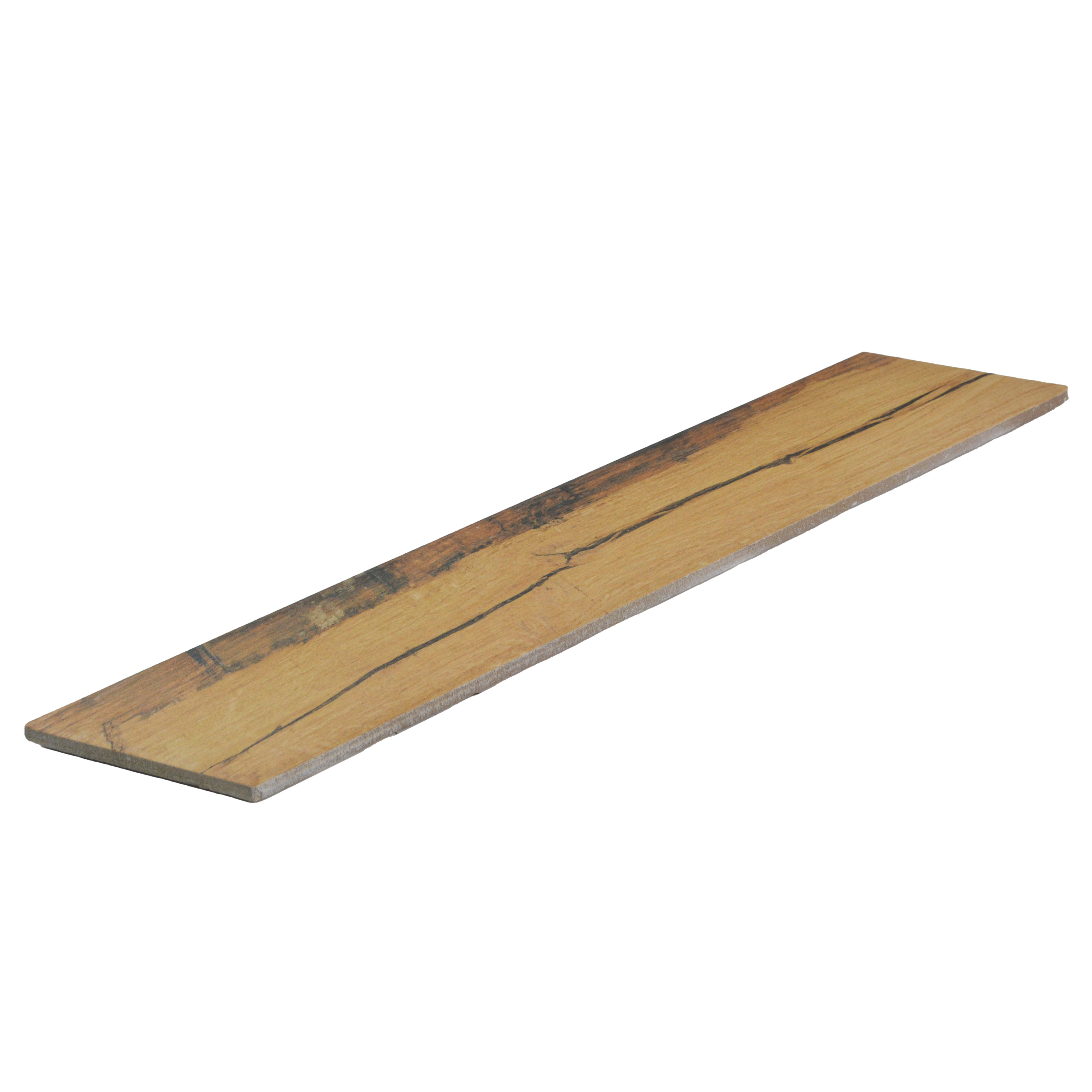 Subway Wall & Floor Tile TL 05233 T Edge Craft Driftwood Chevron Edge 18 x 3 inch (450x80 mm) Vitrified Matte Finish - 8 mm | 24 Random Faces | Suitable for Accent / Feature Walls, Bathroom, Kitchen Wall & Backsplashes (Sample)