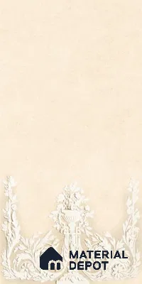 TL 12800 C Papier Crema Decor - 3 4 ft x 2 ft Vitrified Matte Finish Tile - 9 mm