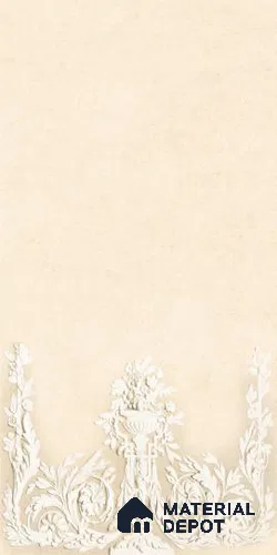TL 12800 C Papier Crema Decor - 3 4 ft x 2 ft Vitrified Matte Finish Tile - 9 mm