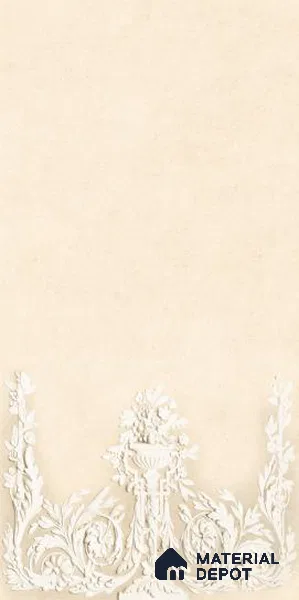 TL 12800 C Papier Crema Decor - 3 4 ft x 2 ft Vitrified Matte Finish Tile - 9 mm
