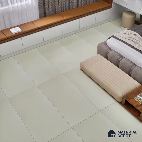 TL 00705 Parrot Green Matte Finish 4 ft x 2 ft Full Body Vitrified Tile - 9 mm (Sample)