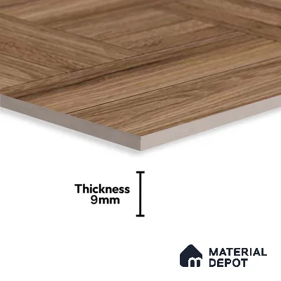 TL 06288 Pattern 1 Brown Matte Finish 2 ft x 2 ft  Tile - 9 mm