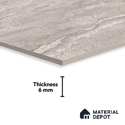 TL 01883 C Slate Grey Dark 18 x 12 inch Glossy Finish Ceramic Wall Tile - 6 mm