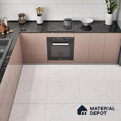 TL 02924 Pearl White 2 ft x 2 ft Glossy Finish Vitrified Floor & Wall Tile - 9.5 mm