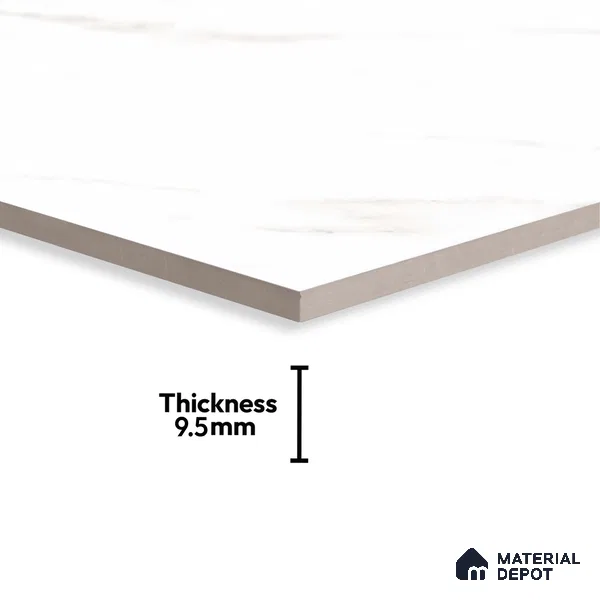 TL 02924 Pearl White 2 ft x 2 ft Glossy Finish Vitrified Floor & Wall Tile - 9.5 mm