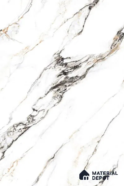 TL 00351 Pearl White 6 ft x 4 ft Glossy Finish Endless Vitrified Wall & Floor Tile - 9 mm | Adhesive and Spacers Must be Used During Installation