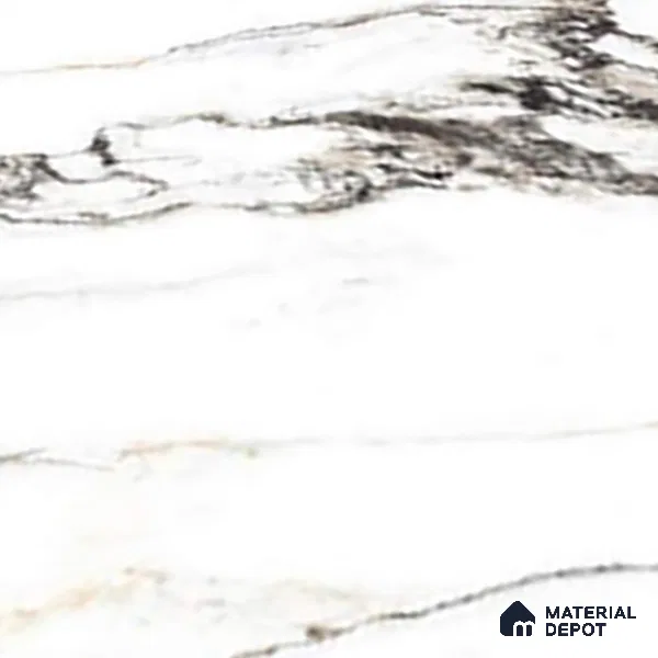 TL 00351 Pearl White 6 ft x 4 ft Glossy Finish Endless Vitrified Wall & Floor Tile - 9 mm | Adhesive and Spacers Must be Used During Installation