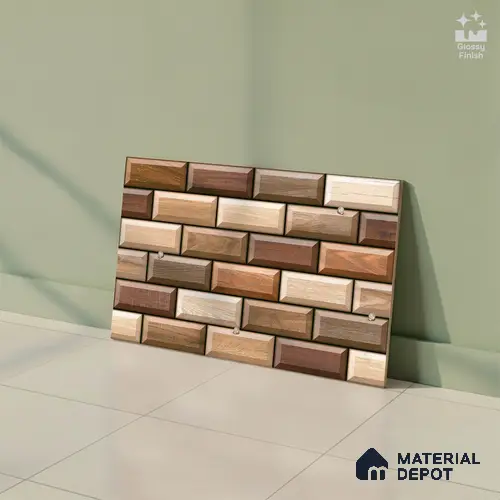 TL 05779 Pebble Brown 450x300 mm Glossy Finish Ceramic Wall Tile - 7 mm