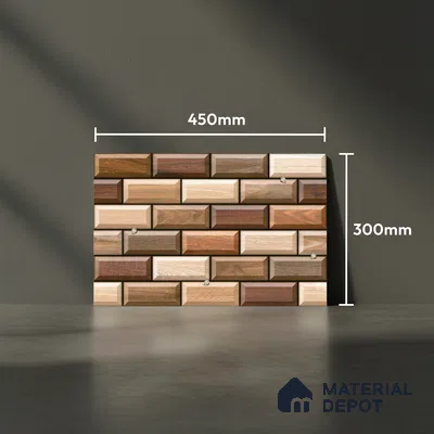 TL 05779 Pebble Brown 450x300 mm Glossy Finish Ceramic Wall Tile - 7 mm