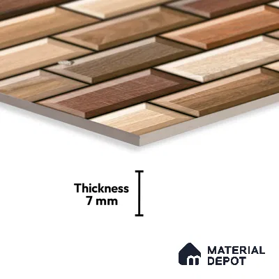 TL 05779 Pebble Brown 450x300 mm Glossy Finish Ceramic Wall Tile - 7 mm