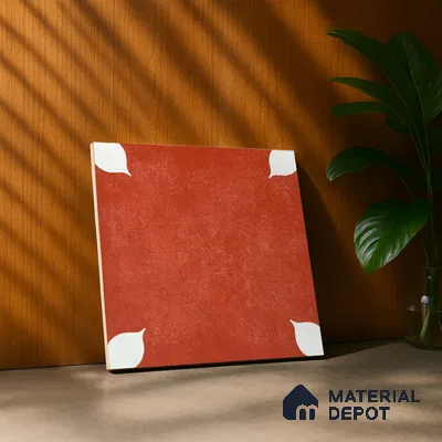 TL 06356 C Petal Red 300x300 mm Matte Finish Ceramic Tile - 7.5 mm (Sample)