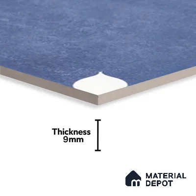 Moroccan Wall & Floor Tile TL 06356 Petal Blue 1 ft x 1 ft Matte Finish Ceramic Tile - 7.5 mm | Suitable for Bathroom, Kitchen, Balcony | Please Expect a Slight Variation of Pattern