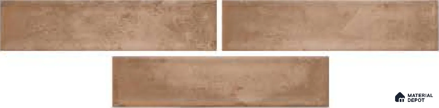 Subway Wall Tile TL 04966 C Cielo Shade 2 Atlas Ocre 12 x 3 inch Ceramic Glossy Finish - 6.5 mm | Suitable for Highlighter Walls, Foyer, Bathroom, Kitchen Wall & Backsplashes (Sample)