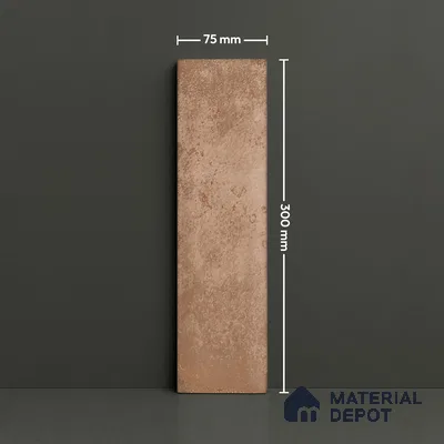 Subway Wall Tile TL 04966 C Cielo Shade 2 Atlas Ocre 12 x 3 inch Ceramic Glossy Finish - 6.5 mm | Suitable for Highlighter Walls, Foyer, Bathroom, Kitchen Wall & Backsplashes (Sample)