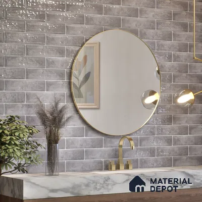 Subway Wall Tile TL 04966 D Cielo Shade 1 Armani Arcane 12 x 3 inch Ceramic Glossy Finish - 6.5 mm | Suitable for Highlighter Walls, Foyer, Bathroom, Kitchen Wall & Backsplashes (Sample)