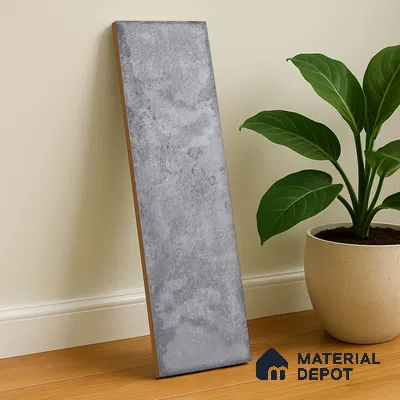 Subway Wall Tile TL 04966 D Cielo Shade 1 Armani Arcane 12 x 3 inch Ceramic Glossy Finish - 6.5 mm | Suitable for Highlighter Walls, Foyer, Bathroom, Kitchen Wall & Backsplashes (Sample)